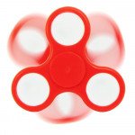 Wholesale LED Light Up Push Button Switch Fidget Spinner Stress Reducer Toy (Red)
